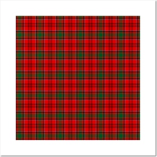 Grant Red Plaid Tartan Scottish Posters and Art